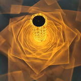 Crystal Solar Rose Lamp
